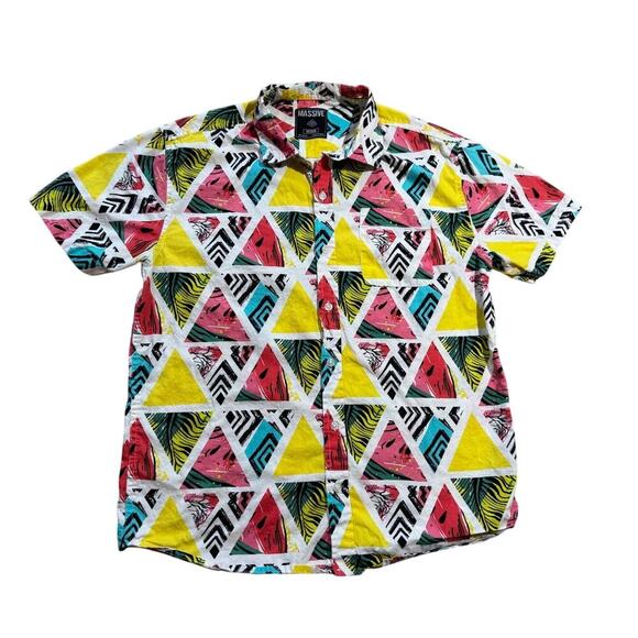MASSIVE 80's/90's Vibe shirt, size Medium, RETRO, Vintage, 100% cotton - Picture 1 of 8